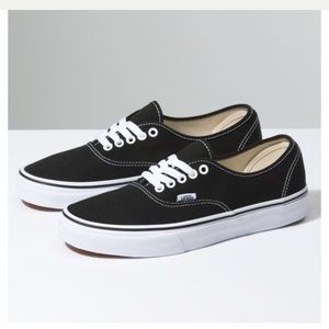 Authentic black and white vans